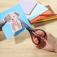 thumbnail image 4 of LIVINGO 3 Pack Titanium Scissors Heavy Duty All Purpose for Office Home Cutting Fabric Paper, 4 of 9