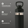 thumbnail image 4 of TAL Stainless Steel Ranger Push Lock Lid Water Bottle 28 fl oz, Black, 4 of 10
