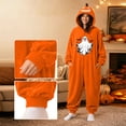 thumbnail image 6 of Couples Halloween Jumpsuit Pajamas, Matching One Piece Sleepwear Costume with Cozy Loungewear Design for Men and Women, 6 of 8