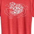 thumbnail image 3 of Instant Message - Frog On Lily Pad - Women's Short Sleeve Graphic T-Shirt, 3 of 6
