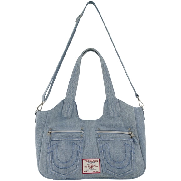 Bolso de mano True Religion, bandolera vaquera, 33 x 38 x 13 cm