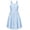 White&blue Strip, variant on Arshiner Girls Dress Sundress Summer Casual Dresses Short Sleeves Dresses Yellow 11-12