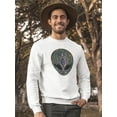 thumbnail image 2 of Alien Head Tribal Style. Sweatshirt Men -Image by Shutterstock, Male 5X-Large, 2 of 4