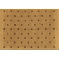 thumbnail image 1 of Ahgly Company Indoor Rectangle Abstract Brown Modern Area Rugs, 2' x 5', 1 of 4