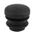 thumbnail image 5 of 60Pzs Negro Tapa del Extremo Cerrado de Plastico Inserto de Tubo Redondo Taco de Tubo 16mm, 5 of 5