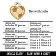 thumbnail image 2 of Heart Shaped Soccer Ball Futbol Sports Wood Mini Charms Shapes DIY Craft Jewelry - With Hole - 16mm (22pcs), 2 of 7