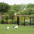 thumbnail image 2 of Yaheetech 47.5" Tall Metal Playpen Panels with Door, Black, 2 of 9