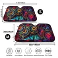 thumbnail image 3 of Balery Mandala Colorful Print Car Windshield Sun Shade,Windshield Sunshade for Car Pickup Truck SUV Accessories-, 3 of 7