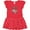 Red with Polka Dots, variant on Inktastic My Aunt and Uncle Love Me Sloth Gift Toddler Girl Dress