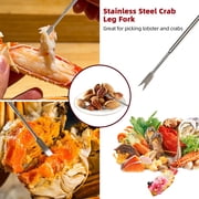 SUSWIM Seafood Cracker Tool Set With Lobster Sheller Stainless Steel Crab Crackers Crab Leg Fork Seafood Scissors And Storage Bag, Crab Leg Pick Utensils Set Crab Eating Tools (9Pcs)