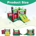 thumbnail image 4 of YYAo Bounce House, Castle Theme Kids Inflatable Trampoline, Farm Themed 6-in-1 Inflatable Castle with Trampoline and 735W Blower, 4 of 9