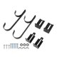 thumbnail image 2 of Adjustable Pool Pole Hooks Pool Pole Hangers Adjustable Heavy Duty Double Fence Wall Hooks Black, 2 of 4