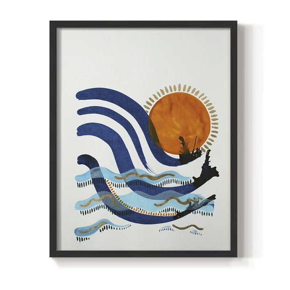 What a Way to Spend the Day Framed Print in Black Solid Wood 8 x 10 Framed Print