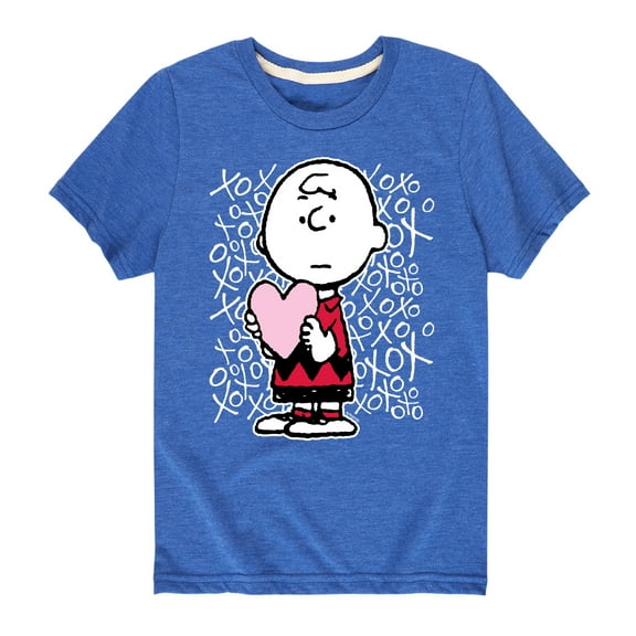 Peanuts - Charlie Brown Xoxo  - Toddler And Youth Short Sleeve Graphic T-Shirt