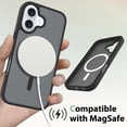 thumbnail image 5 of For iPhone 16 Phone Case, Matte Magnetic,Support for Magsafe,Lightweight & Slim,Translucent Frosted Shockproof Protective Rugged Scratch-Resistant Phone Case Cover,Purple, 5 of 6