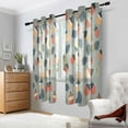thumbnail image 2 of Yayeee Window Curtains Set of 2 for Living Room Light Filtering 63"x52", Gray Acorns Pattern, 2 of 7
