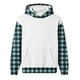 thumbnail image 5 of Sudadera con capucha para niños, cuello redondo, manga larga, ropa de abrigo para niños de talla mediana y grande, jersey, blusa de poliéster para niños, 5 of 5
