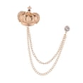 thumbnail image 2 of Broche de corona, Pin, broche para caballero, Pin para traje, broches de boda para novio, Pin decorativo para traje, Pin de solapa con borla, broche, 2 of 8