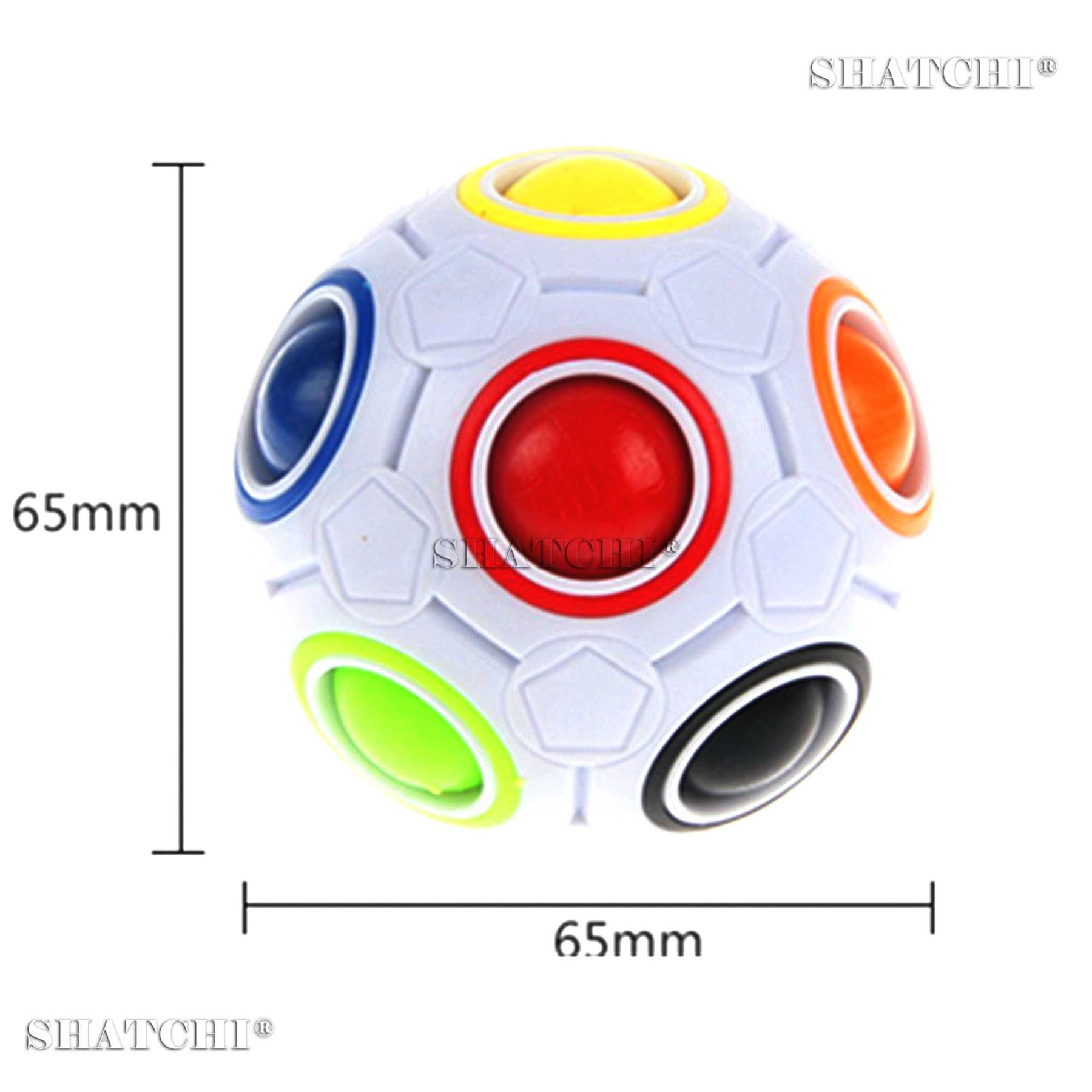 Details about   3D Fidget Ball Rainbow Magic Puzzle Rubiks Fun Toys Autism Stress Relief Gifts 
