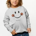 thumbnail image 2 of Mini Smiley Smile Outline - Toddler Graphic Sweatshirt, 2 of 11
