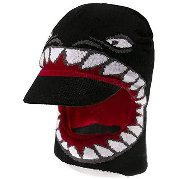 Kids Boys Shark Winter Balaclava Hat Baseball Beanie Cap Hood Knit Neck  Warmer Face Cover 