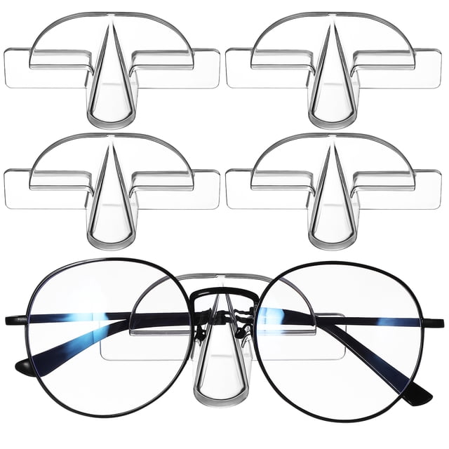 4 piezas de lentejuelas soportadoras de pared de gafas de sol transparentes stand corchete de almacenamiento de anteojos
