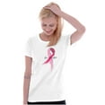 thumbnail image 4 of Love Life Hope Breast Cancer Aware Womens Slim Fit Graphic Tee Brisco Brands S, 4 of 5