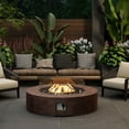 thumbnail image 6 of VENTOPYR Outdoor Propane Fire Pit Coffee Table, 40.5-Inch Round, 50,000 BTU with Wind Guard and Cover, 6 of 7