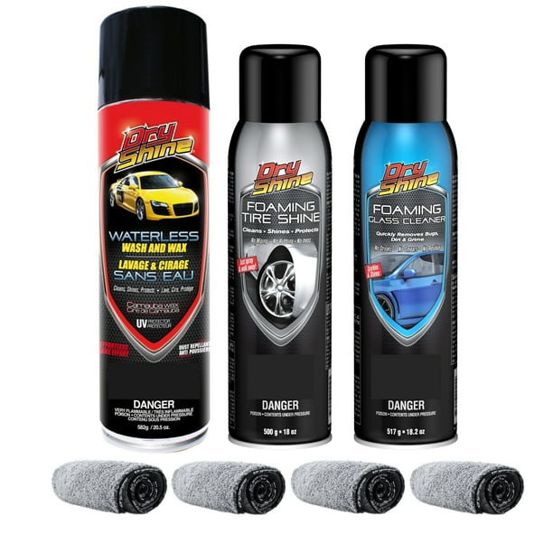 Dry Shine Waterless Car Care Exterior Detailing Kit plus 4 Dry Shine Waterless Car Care Exterior Detailing Kit plus 4