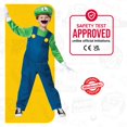 thumbnail image 3 of Nintendo Super Mario Frères Garçons Luigi Costume de Luxe, 3 of 6
