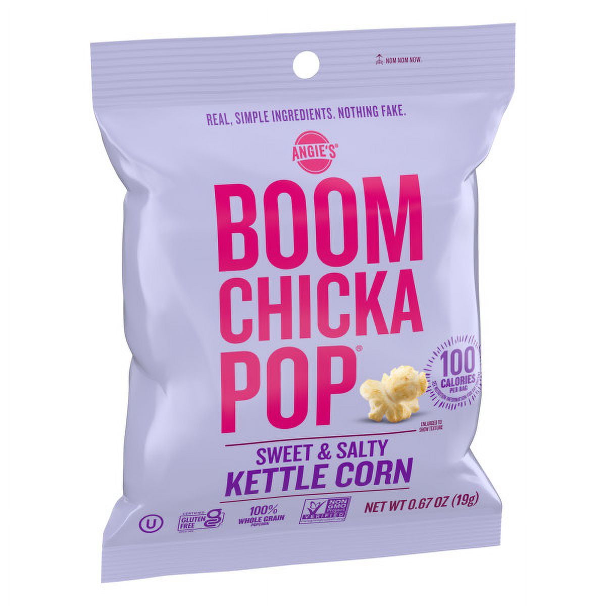 Angie's BOOMCHICKAPOP Sweet & Salty Kettle Corn Popcorn 28ct Multi-Pack, (28) .67 oz Individual Bags