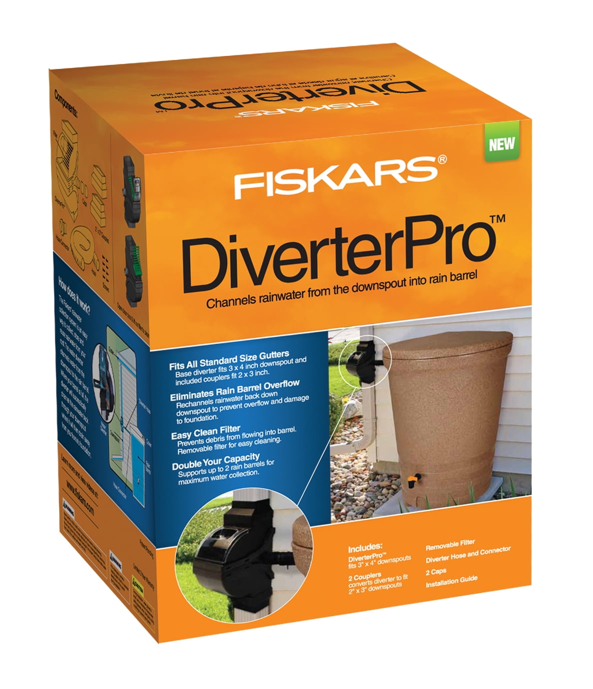 Fiskars Rain Barrel Diverterpro Kit