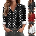 thumbnail image 2 of Utoimkio Women's Button Down Shirts Classic Fit Long Sleeve Collared Office Work Blouses Tops for Women, 2 of 4