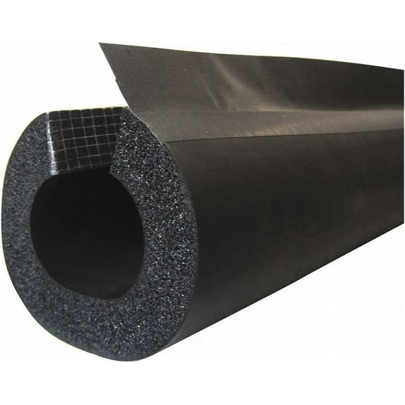 1-3/8" x 6 ft. Rubber Pipe Insulation, 1" Wall