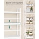 thumbnail image 3 of Organizador de baño SONGMICS Sobre Bamboo Inodoro 3 Niveles with Porta Papel and Ganchos Ajustable Estante for Inodoro White MBTS01WT, 3 of 8
