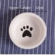thumbnail image 2 of Cuenco de cerámica blanca para perros, cuenco para gatos, cuenco de cerámica para perros, cuenco de cerámica elegante y resistente para perros con un diseño moderno, cuenco para perros pequeños/gatito, 2 of 5
