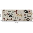 thumbnail image 7 of Paw Prints and Bones Kitchen Rug Mat,Kitchen Runner Rugs Non Skid Washable,Decorative Kitchen Floor Mats for Kitchen,Sink,Laundry,17"x47.2", 7 of 7
