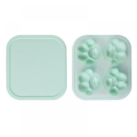 

Cat Paw Ice Mold Flexible Silicone Ice Cube Mold Easy-release 4 Ice Cubes for Cocktail Milk Tea Coke Freezer