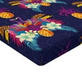 thumbnail image 2 of Ambesonne Exotic Fitted Sheet, Vivid Flowers Pineapples, Queen Size, Multicolor, 2 of 3