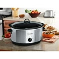 Crockpot Oval Manual Slow Cooker, 8 quart, Stainless Steel (SCV800S