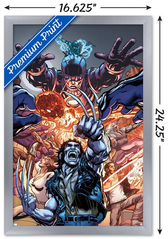 Marvel Comics - Wolverine - First X-Men #4 Wall Poster, 14.725" x 22.375", Framed