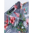 thumbnail image 4 of Niuer Mens Hawaiian Shirt Flamingos Casual Short Sleeve Aloha Shirt Button up Slim Fit Hawaiian Beachwear, 4 of 8