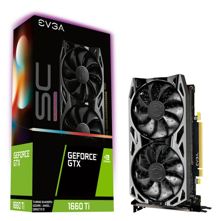 EVGA GeForce GTX 1660 Ti SC Ultra Gaming, 06G-P4-1667-KR