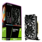 EVGA GeForce GTX 1660 Ti SC Ultra Gaming, 06G-P4-1667-KR, 6GB GDDR6, Dual Fan, Metal Backplate