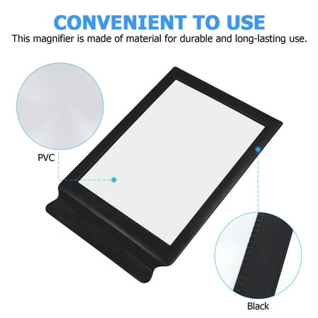 3X (300%) Page Magnifying Lens for Reading Small Prints, Low Vision Aids