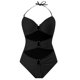 thumbnail image 3 of WILLBEST Traje de Baño Completo Mujer 2025 Nuevo Traje de Baño Color Sólido Cuello Halter U Hebilla Bikini de Mujer, 3 of 4