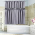 thumbnail image 7 of Short Curtain Valance, Waffle Weave Textured Valance Curtains, Waterproof Rod Pocket Half Valance Curtain for Kitchen Bathroom Cafe Living Room, 7 of 7