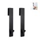 thumbnail image 3 of Injueey 2 piezas sobre la puerta ganchos colgador de acero inoxidable montado en la pared toalleros para baño sala de estar ropa sudaderas con Accesorios de baño Negro, 3 of 6