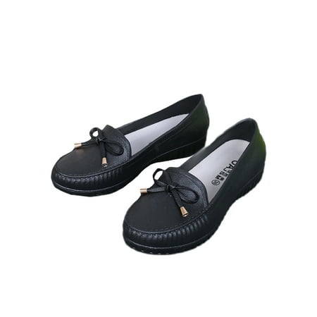 

Ymiytan Women s Water Shoes Slip on Loafers Non-Slip Waterproof Shoes Black 5.5