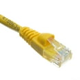 thumbnail image 2 of Cat6 Ethernet Cable, 24AWG, RJ45 Gold Plate Connector, ETL, 4 Pair Stranded Copper, Snagless Mold Boot Unshielded Twisted Pair (UTP) Internet Network Patch Cable, 14 Foot, Yellow, CableWholesale, 2 of 6